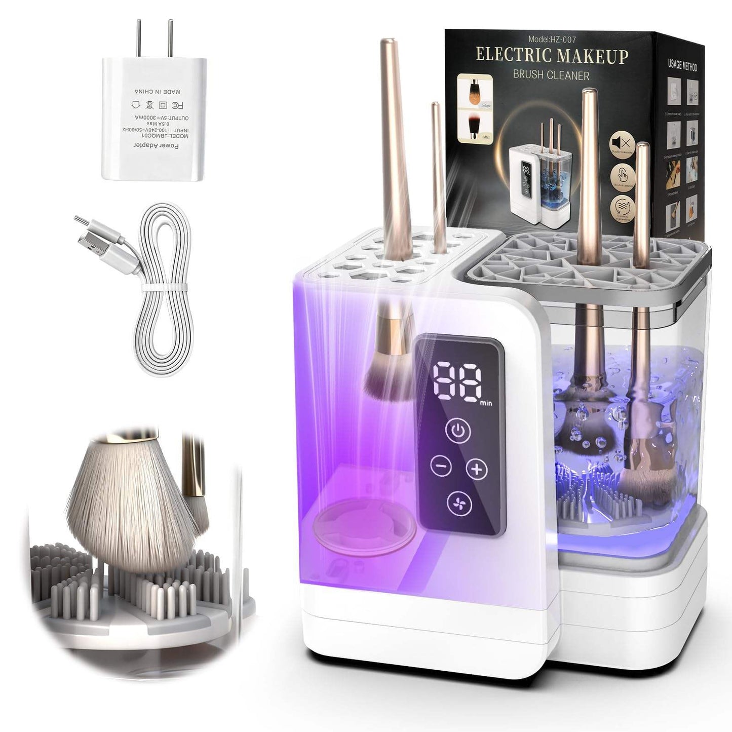 Professional 5-in-1 Electric Makeup Brush Cleaner
