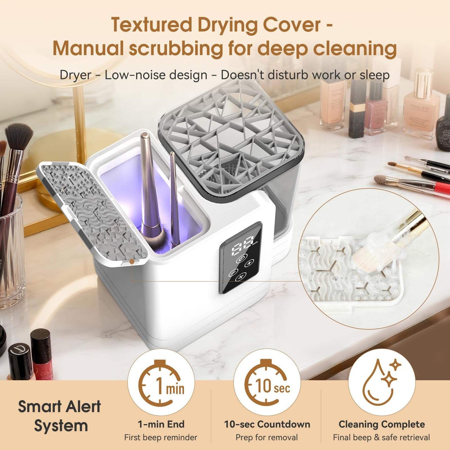 Professional 5-in-1 Electric Makeup Brush Cleaner